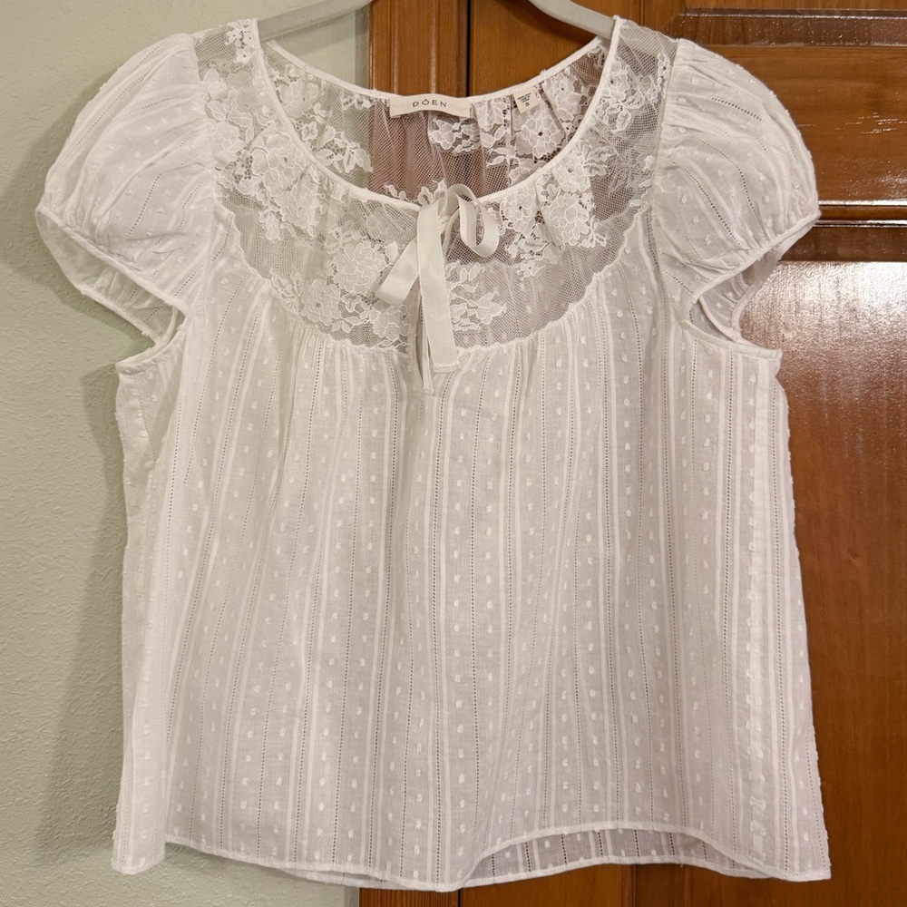 DOEN Salt Camri Blouse S - Picture 2 of 4